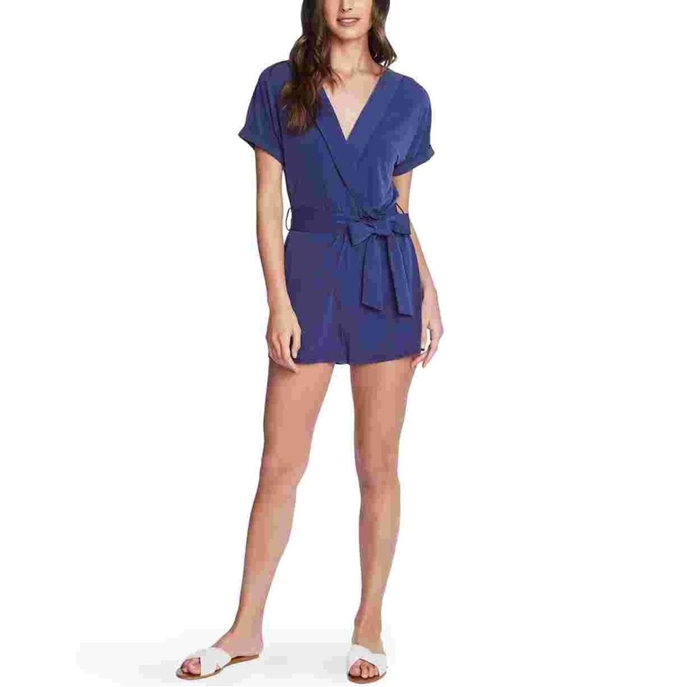 1 State Blue romper flowy n fitted